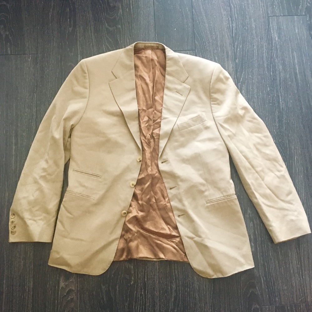 Ralph Lauren Purple Label Beige Blazer 40L